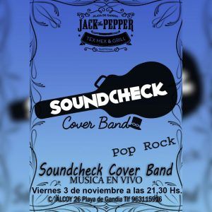 Soundcheck - Cover Band @ Jack The Pepper | Grau i Platja | Comunidad Valenciana | España